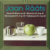 ラーツ：2台ピアノのためのソナタ Op. 82 ／ピアノ三重奏曲第6番／ピアノ五重奏曲第3番／ヴァイオリン協奏曲第2番（サッコス／ペアスケ）