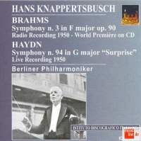 Hans Knappertsbusch conducts Brahms and Haydn